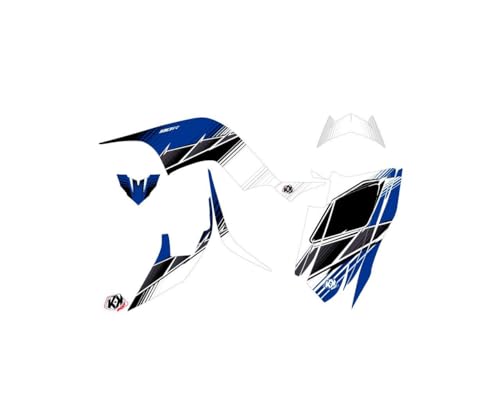 Kit déco Yamaha 90 Raptor bleu pour rénover les plastiques rayés - 2
