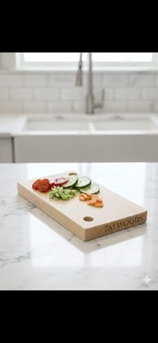 Image of Wooden Chopping Board Single piece Durable Tamarind Wood Without Chemical Joining & Glues High Density. Cutting Bord 14x8x1 inch