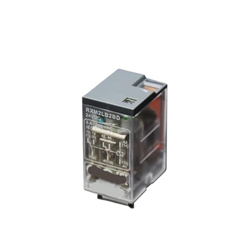 Relé intermedio pequeño RXM4LB2BD de 4 circuitos conmutados y bobina 24V CC