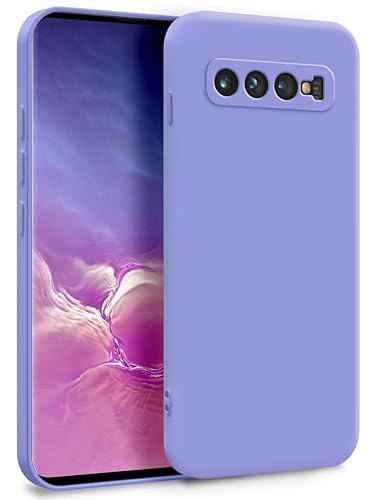 MyGadget Funda para Samsung Galaxy S10 en Silicona TPU - Carcasa de Doble Capa - Case Resistente Antigolpes y Anti choques - Ultra Protectora Lila