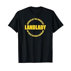 Buy the Exclusive "Best Landlady Served Here" Vintage T-Shirt – Pub Landlady Humor Bar Patron Statement Sarcasm