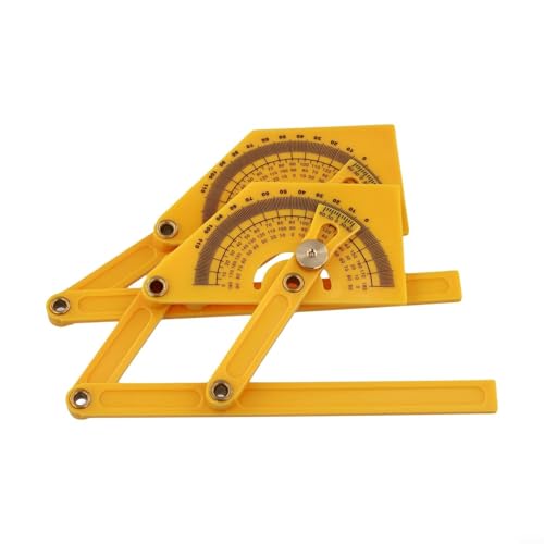 2 Pzs Transportadores Ajustables 0-180° Amarillos miniatura 1