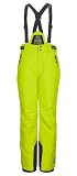 Killtec Jungen Skihose/Funktionshose mit abnehmbarem Latz, Kantenschutz und Schneefang KSW 214 BYS SKI PNTS, neon-gelb, 128, 43651-000