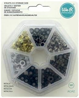 We R Eyelets W/Storage Case 140/Pkg-Metallic - Image 3