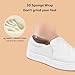 STQ Women's Fashion Sneakers Casual Slip On Shoes Comfort Nursing Shoes for Ladies White 7.5