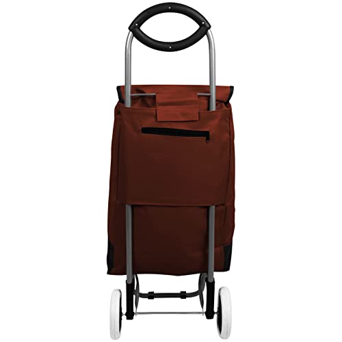 Einkaufstrolley 30L mit Farbwahl klappbarer Einkaufsroller Trolley Tasche Shoppingtrolley Einkaufswagen (Rot) – Bild 4