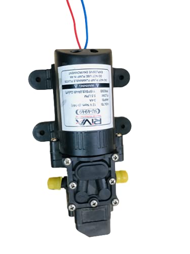 RiVA 12v Water Pump, Battery Sprayer Motor High Performance/Diaphragm Water Pump (Green)