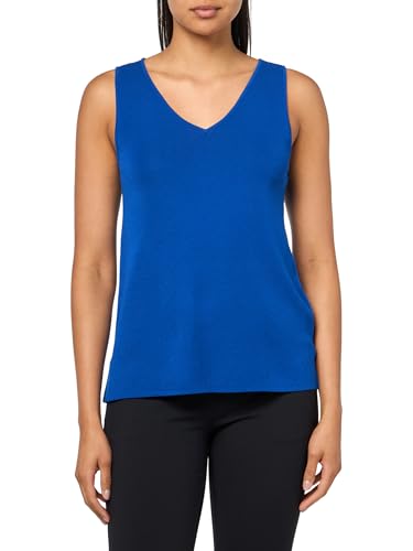 Débardeur double col en V Anne Klein haut de gamme en tissu fluide