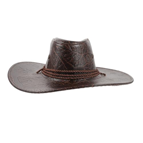 TOVINANNA Fashionable Cowgirl Hat Durable Western Hat for Outdoor Activities Lightweight and Comfortable for Cosplay and Summer Travel Unisex Design for Men and Women