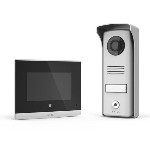 EXTEL Compact Visiophone Filaire, Interphone Vidéo 2 Fils