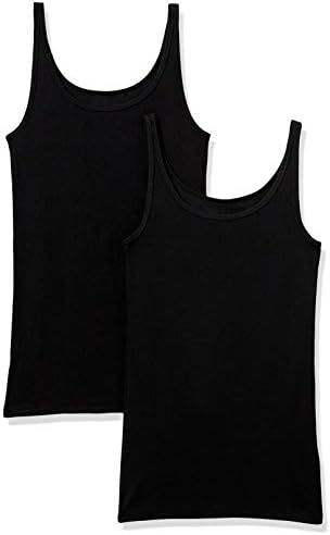 Amazon Essentials Women's Slim-Fit Thin Strap Tank Top, Pack of 2