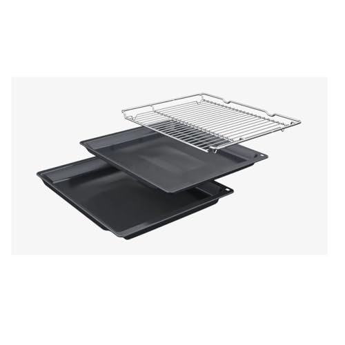 Bosch HBG7764B1, Smarter iQ700 Einbau-Backofen, 60 x 60 cm, Schwarz, Made in Germany, Pyrolyse & Hydrolyse, Bratenthermometer, Air Fry, Farbiges Touch-Display, 4D Heißluft, Backautomatik, Pizzastufe