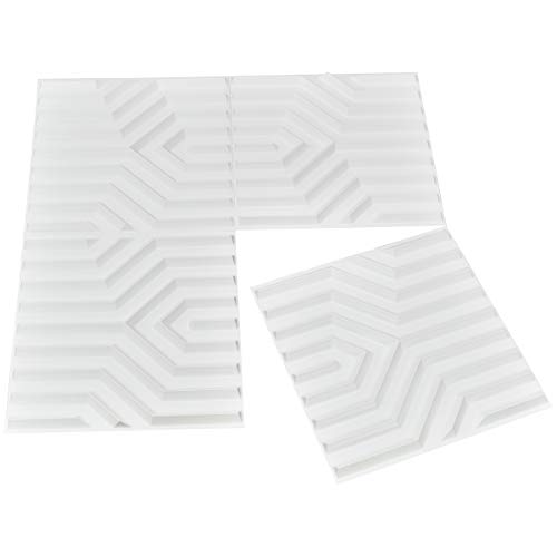 Image of Art3d Decorative 3D Wall Panel, 32 Sq.FT PVC Interior Wall Decor for Living Room, Bedroom, Lobby, Office, Shopping Mall, White