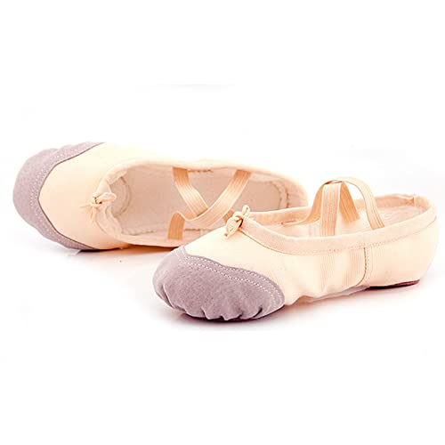 Girls Ballet Shoes Toddler Canvas Ballet Slippers Practice Slip On Dance Shoes for Boys/Little Kid/Big Kid/Women4