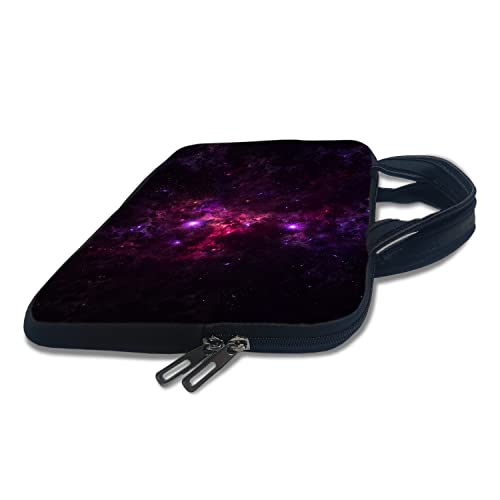 Image of TheSkinMantra Chain Laptop Sleeve Bag Compatible with Laptop /Macbooks /Chrombook /Notebook /Zbook (15.6 Inch [Handle], Pink Galaxy)