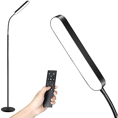 Totofac LED Floor Lamp,1200LM Floor Lamps with 4 Color Temperature and Stepless Dimmer, Remote and Touch Control Standing Lamp with Adjustable Gooseneck for Living Room Cover