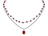 Sacina Gothic Boho Layered Red Crystal Necklace, Red Choker, Gothic Choker, Christmas Jewelry Gift For Women