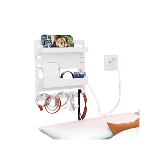 Small Wall Shelf for Dorm Room, Floating Nightstand & Bedside