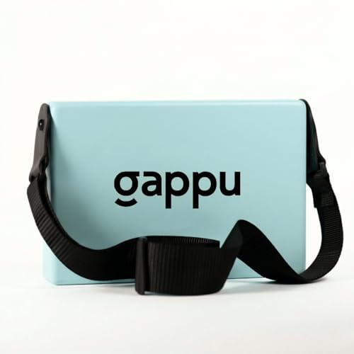 Image of JamBox with Strap - Sky Blue | Compact Hand Drum with Rich Bass & Adjustable Snare | Portable Percussion Acoustic Musical Instrument | Ideal for Travel Beat Box & Jamming Sessions