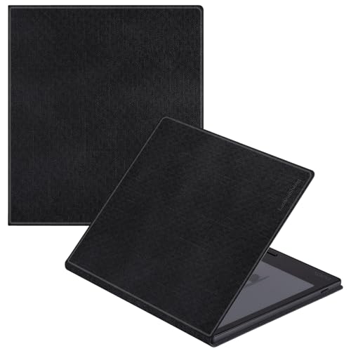 LaoShuSheng Magnetic Case for 7 Onyx Boox Tablet Go 7/Go 7 Color (1/2th Gen 2024/2025) Slim Lightweight Premium PU Leather Folio Cover with Magnetic Closure & Auto Sleep/Wake (Cloth Black)