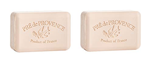 Pre de Provence French Quad-Milled Soap - 2 Bars, 250g Each (Coconut)