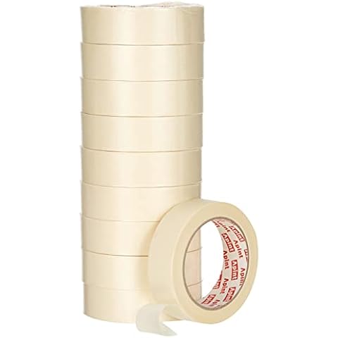 JDEL Masking Paper Tape 50 m x 30 mm 10 Rolls Tower Cream 30x50 Cover