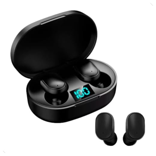 Fone De Ouvido Bluetooth 5.0 Sem Fio In-ear Usb Preto Controle com o Toque Cancelamento Ruído Mundo Compras
