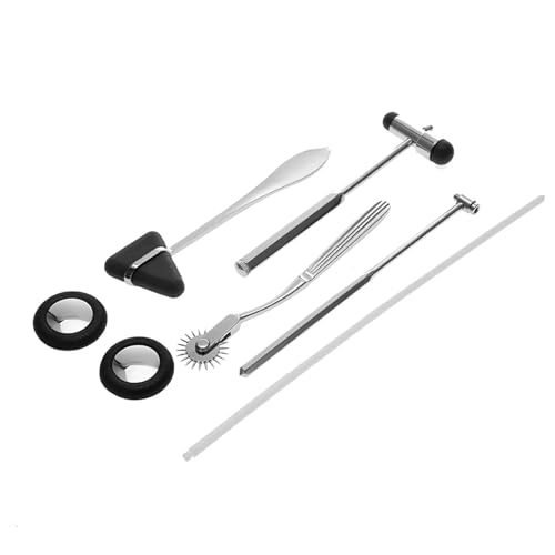 5 Stück neurologisches Reflexhammer-Set, Edelstahl-Percussion-Werkzeuge für professionelle Untersuchung des Nervensystems