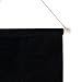 FLYPARTY Enamel Pin Wall Display Banner -Blank Canvas Banner for Display Pins Buttons (Black)