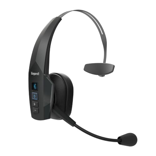 BlueParrott B350-XT Noise Cancelling Bluetooth Headset - Updated Design with Industry Leading Sound & Improved Comfort Hands-Free Headset w/Expanded Wireless Range & IP54 Rated Protection (Renewed)