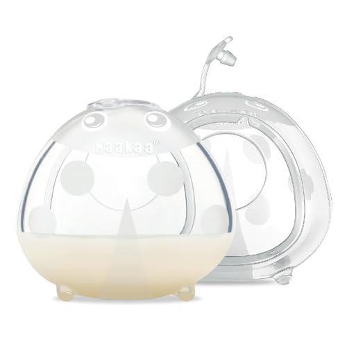 Image of haakaa Ladybug Milk Collector 1.4oz- Wearable Breast Shields Soft Nursing Cups Breast Milk Collector Breast Milk Saver Portable Letdown Catcher Breastfeeding Essentials,Protect Sore Nipple, 40ml/2pcs