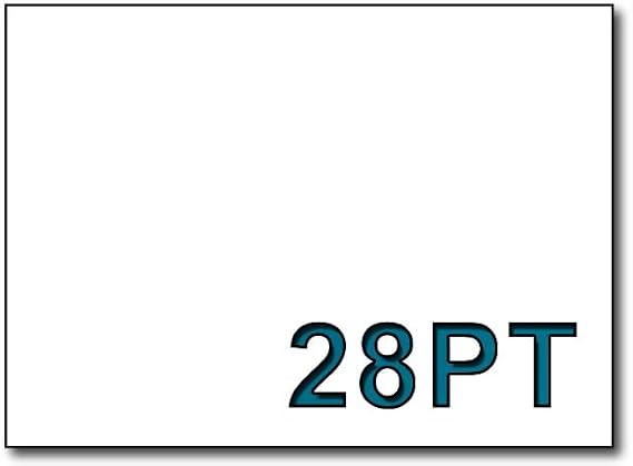 White Backing Boards 5" x 7" 28pt Solid Core - 50 Pieces image 3