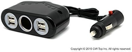 Cliff-Top? 12-24v Multi-Socket chargeur de voiture - (4 ports USB + un cigare) Cliff-Top? 12-24v Multi-Socket chargeur de voiture - (4 ports USB + un cigare)
