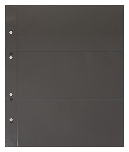 Feuilles de classement KOBRA pour billets avec 3 recharges de protection de collection