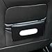 Car Tissue Holder - Durable Tissue Holder in Car with Ergonomic Take-Out Port, Easy Access PU Leather Design (9.1