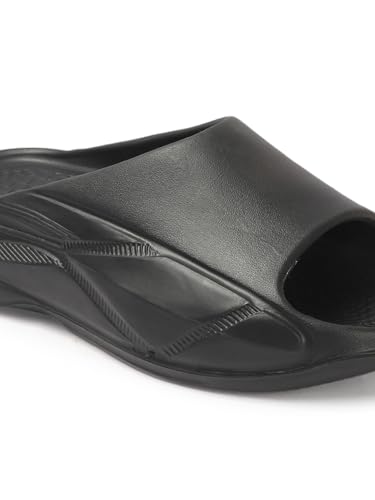 Image of AROOM Men's Classic Ultra Soft Sliders /Slippers with Cushion FootBed for Adult | Comfortable & Light Weight | Stylish & | Waterproof & Everyday Flip Flops for Gents /Boys