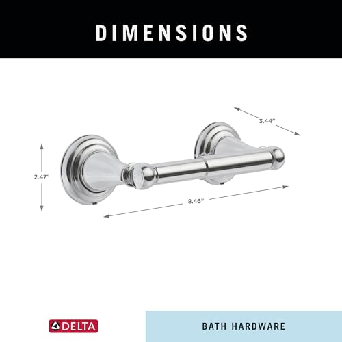 Delta Toilet Paper Holder | Spring Loaded | Polished Chrome | Wall Mount | Windemere Bathroom Accessories by DELTA - Image 7