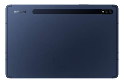 Image of Samsung Galaxy Tab S7 27.81 cm (11 inch) 120 Hz Display, S-Pen in Box, Quad Speakers, 6 GB RAM, 128 GB Internal, Wi-Fi + LTE, Mystic Navy + Cover