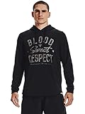  Under Armour UA Men\'s Project Rock Terry BSR Hoodie (Black / Onyx White - 001, X-Large)