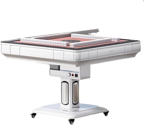 MESCXTY Foldable Automatic Mahjong Table with 3D Heating - Versatile Dining Table, Sturdy & for Home Use, Perfect Family Game Nights and Entertaining Guests