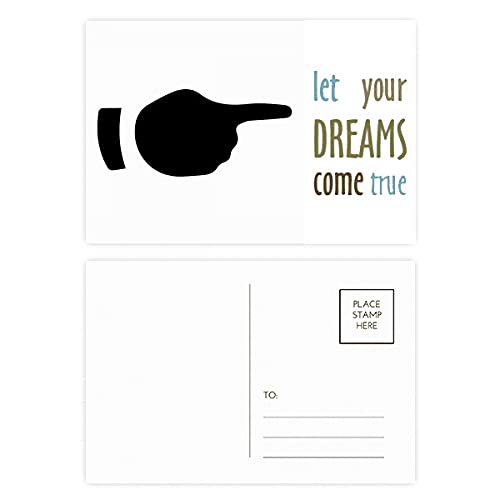 Cartes postales Dream Come True Right Gesture pour correspondre