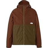 [ザノースフェイス] コンパクトジャケット メンズ 撥水 軽量 カプチーノ/スレートブラウン L