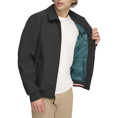 Image of Tommy Hilfiger Mens Classic Soft-shell Bomber Jacket