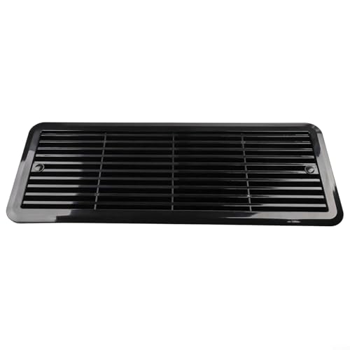 Vibsky Griglia di montaggio per ventola del frigorifero, 483 mm x 186 mm, ABS, per camper e roulotte, bianco