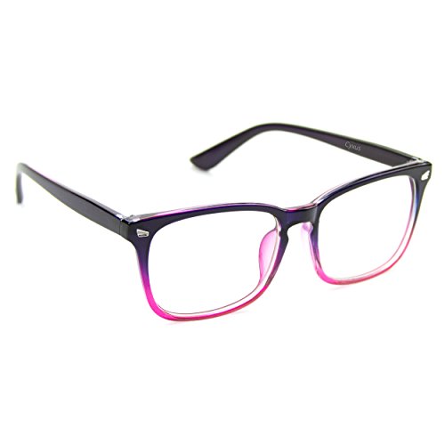 Cyxus Blue Light Blocking Computer Glasses Retro Clear Lens Eyeglasses Frame