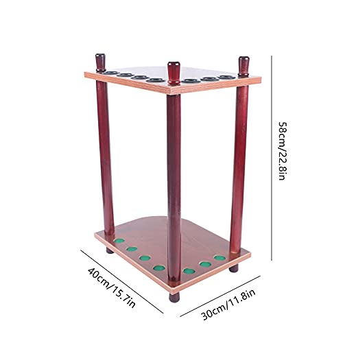 Futchoy Floor Stand Billiard Cue Holder 7 Holds Pool Cue Stick Rack Holder Table Floor Pool Cue Storage Shelf For Billiard Room Game Room 11.81"X15.75"X22.83" #TOP7