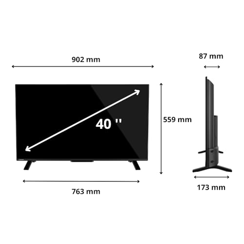 Toshiba 40 Zoll Fernseher/VIDAA Smart TV (Full HD, HDR, Triple-Tuner, Bluetooth, Dolby Audio) 40LV2E63DA – Bild 4