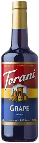 Torani Grape Syrup, 25.36 fl oz ℮ 750 ml