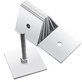 Pelopy 10-Pack Galvanized Square Washers Plates, 5/8 ID, 3.75 x 3.75 Od, 3/16 Thick, Heavy Duty Steel Flat Washers, Plates for Anchor Bolts Rods, Construction Industrial Equipment Fasteners