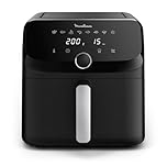 Moulinex Easy Fry Mega, Friggitrice ad Aria Versatile 7,5L/2kg per 8 Persone, 1700-2020W, Capacità Extra-Large, 9 Programmi di Cottura, Esperienza Personalizzata con My Moulinex, Colore Nero, EZ8558
